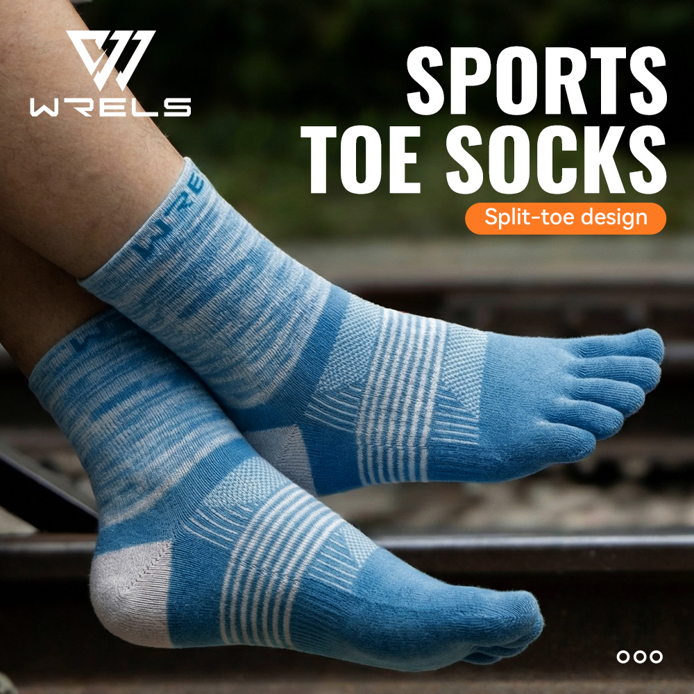 Wool Hiking Sock - WRELS 1/2/3 paar vijfvingersokken atletisch hardlopen
