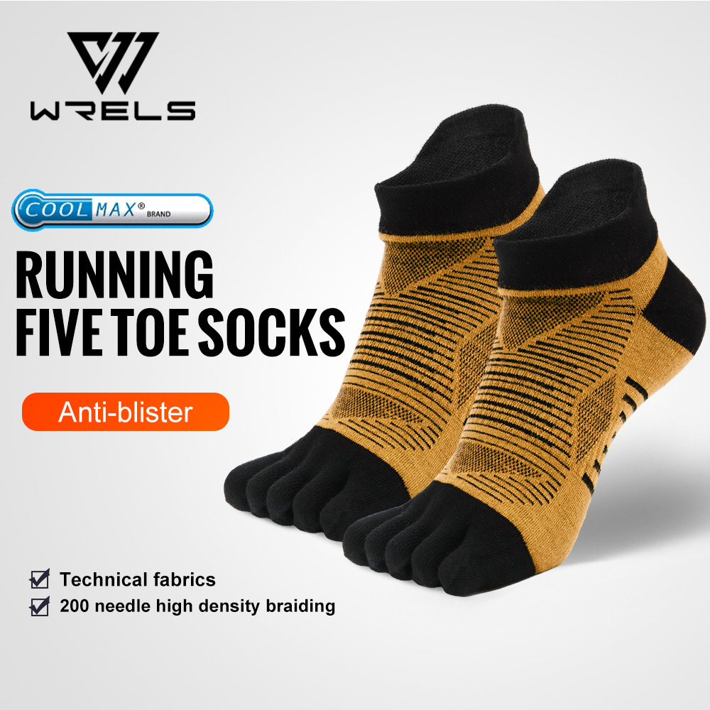 Wool Hiking Sock - WRELS COOLMAX Vijf Vinger Sokken Hoge