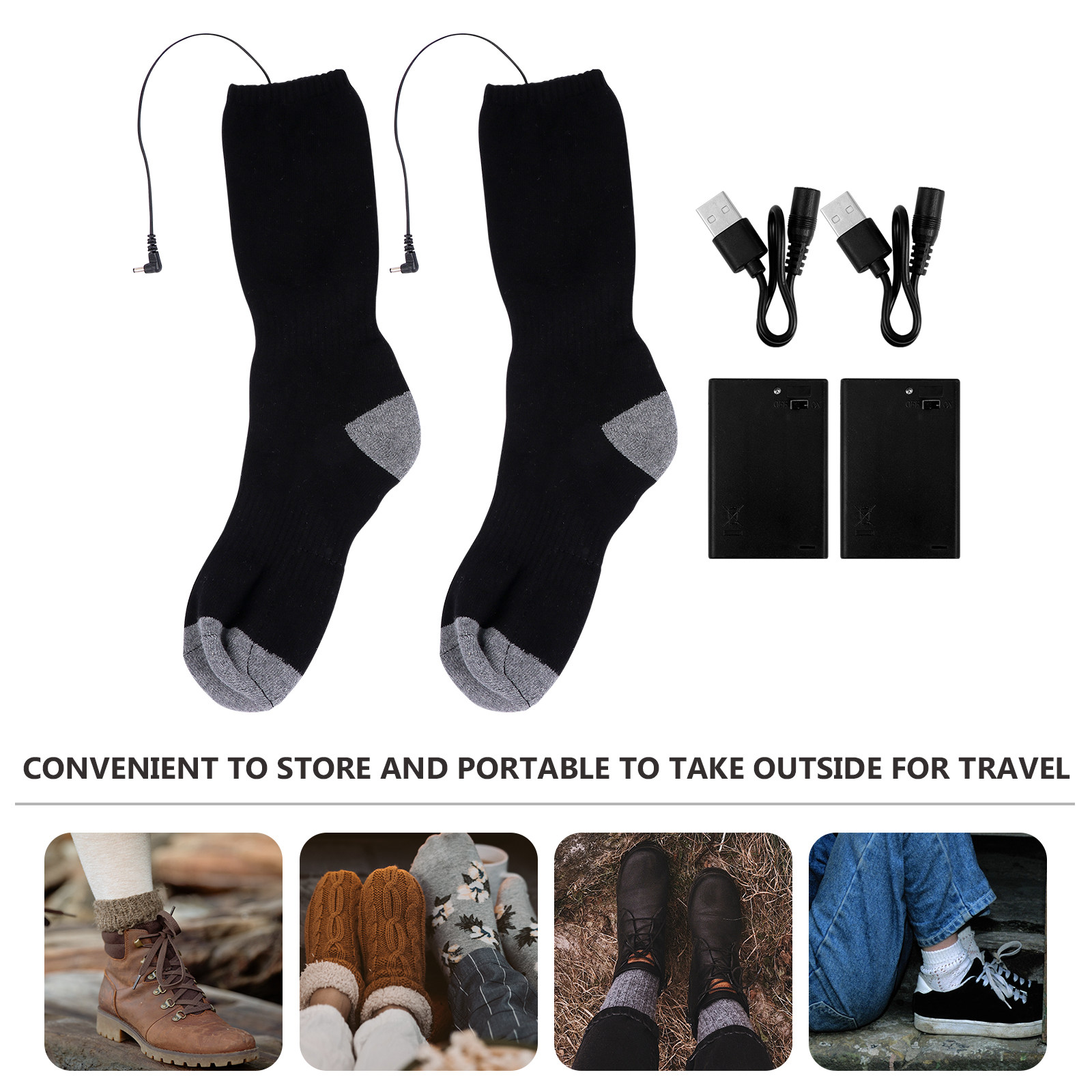 1Set Verwarmde Sokken USB Elek - Thermal Sock Winter recensie en prijs