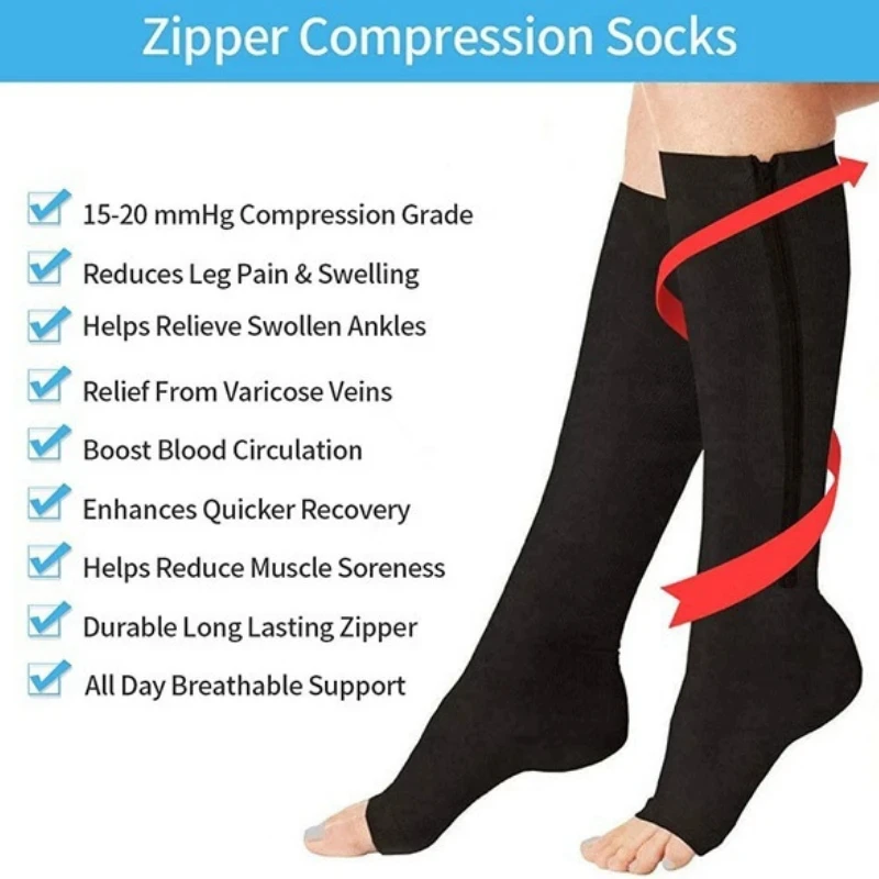 Men's Zipper Compression Socks - Compression Sock Medical recensie en prijs